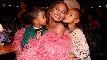 Chrissy Teigen Shares Sweet Family Moment With Miles and Luna at the 2022 GRAMMYs
